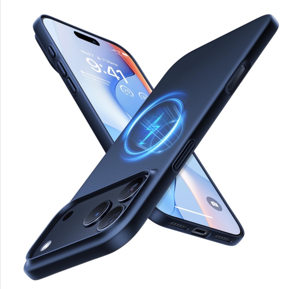 iPhone 17 PRO MAX Magneric Slim Fit Ultra- Thin Case with MagSafe-DEEP BLUE